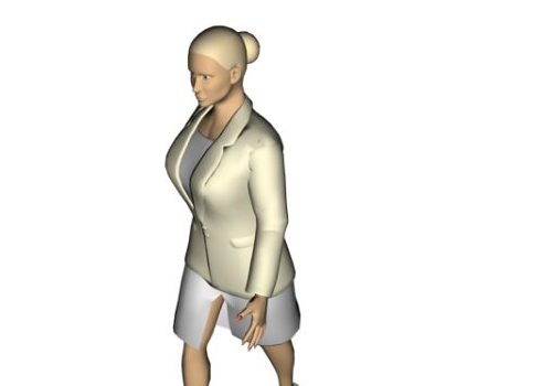Business Woman Character In Work Wear Characters