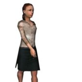 Business Woman Walking Character Characters