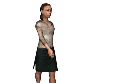 Business Woman Walking Character Characters