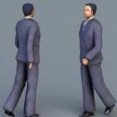 Businessman Walking Character