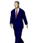 Businessman Character In Blue Suit Characters