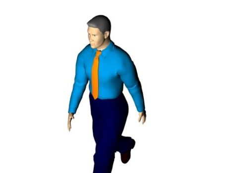 Businessman In Blue Shirt Characters