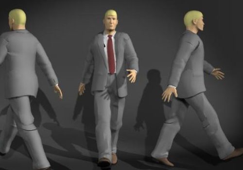 Businessman In Walking Pose | Characters