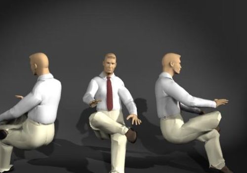 Businessman Sitting Pose | Characters