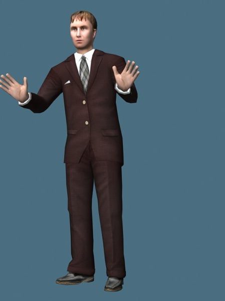 Businessman Standing Rigged | Characters