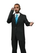 Businessman Talking On Phone Characters