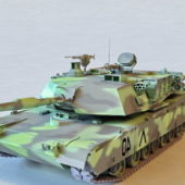 Camouflage M1a2 Abrams Tank