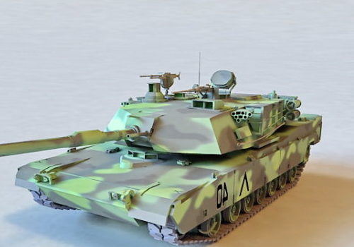 Camouflage M1a2 Abrams Tank