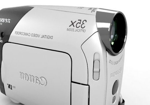 White Canon Zr850 Camcorder