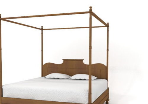 Canopy Bed With Poster Frame Furniture