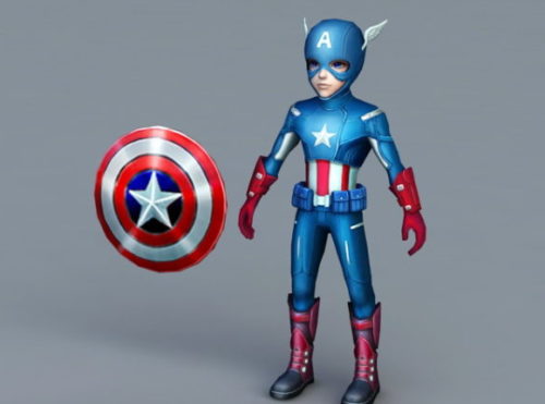 Captain America Cartoon Character