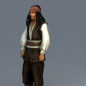 Realistic Captain Jack Sparrow Character