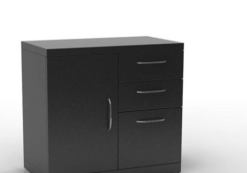 Carbon Black Steel Document Cabinet | Furniture