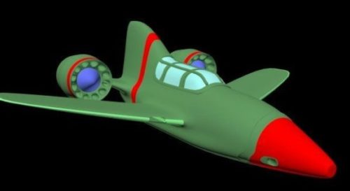 Game Cartoon Airplane Design