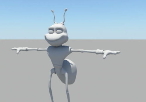 Cartoon Character Ant Warrior