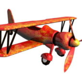 Aircraft Cartoon Biplane