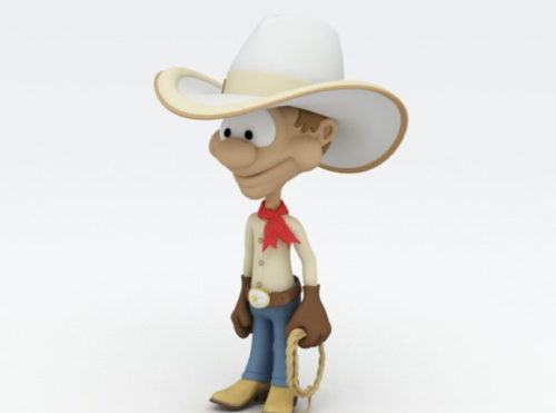 Character Cartoon Cowboy