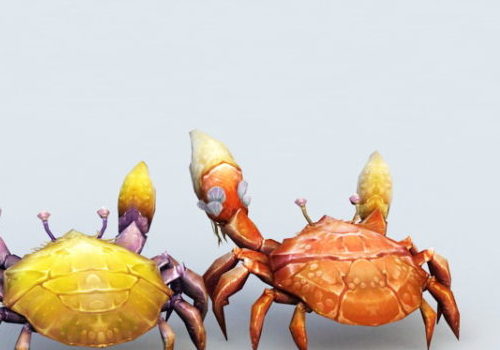 Cartoon Couple Crab