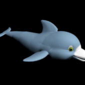 Cartoon Dolphin Animal Animated Rigged