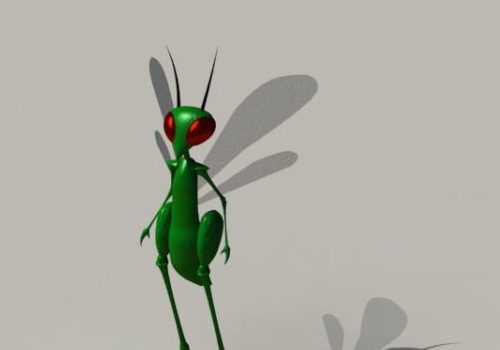 Lowpoly Cartoon Dragonfly | Animals