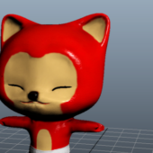Cartoon Fox Game Character