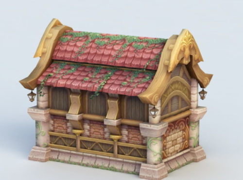 Asian Ancient Cartoon House
