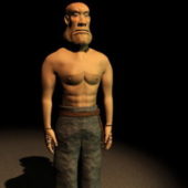 Cartoon Character Man Standing