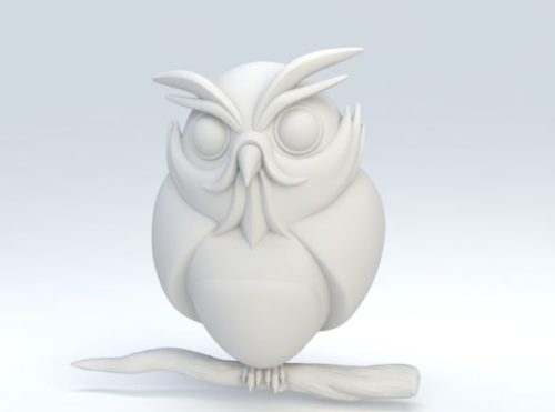 Cartoon Owl Sculpt