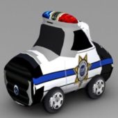 Vehicle Cartoon Police Car