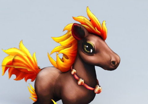 Cartoon Character Pony Horse