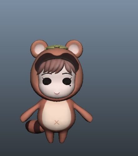 Game Character Cartoon Raccoon Girl