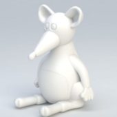 Cartoon Rat Character