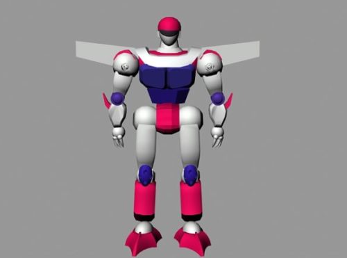 Character Cartoon Robot Warrior