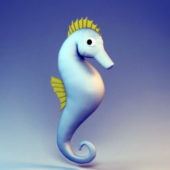 Animal Cartoon Seahorse