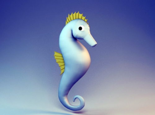 Animal Cartoon Seahorse