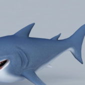 Cartoon Character Shark Rigged