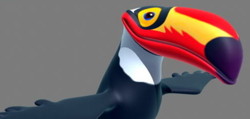 Cartoon Toucan Bird Character