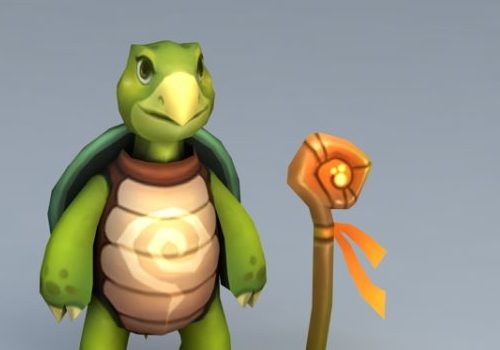 Turtle Cartoon Character