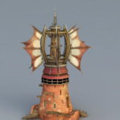 Cartoon Style Windmill