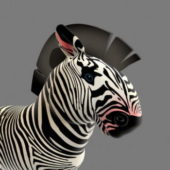 Cartoon Zebra Rigged | Animals