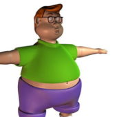 Cartoon Character Fat Man