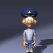 Cartoon Postman Officer Character Characters