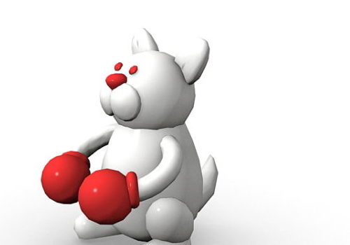 Cartoon Rabbit Boxing Stuffed Toy | Animals