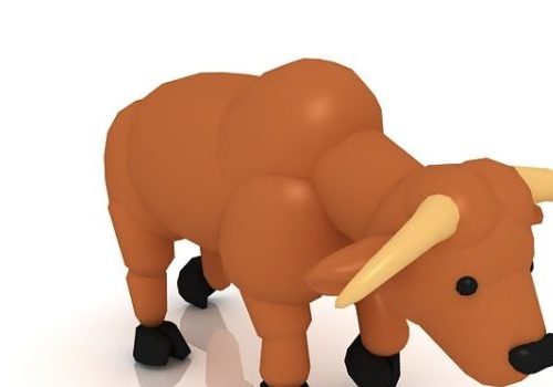 Cartoon Toy Rhino Animals