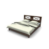 Carved Wood Platform Bed | Furniture