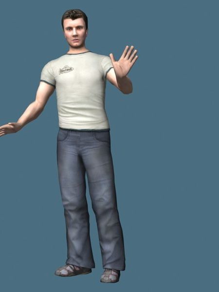 Casual Man Standing & Rigged | Characters