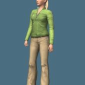 Casual Woman Standing & Rigged | Characters