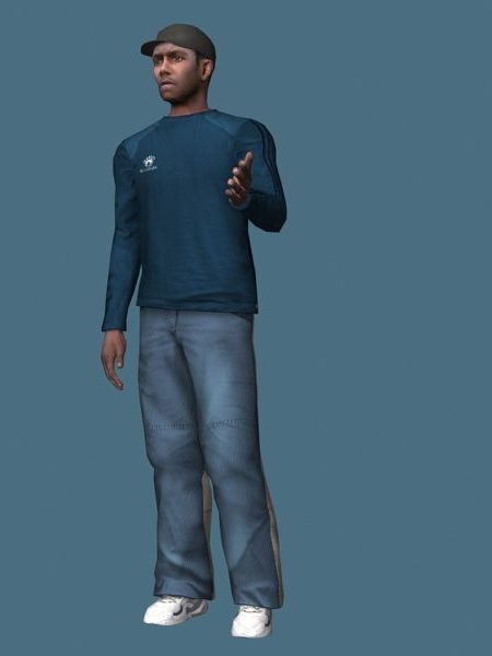 Casual Young African Man Rigged | Characters