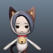 Cat Girl Anime Game Character