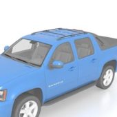 Blue Chevrolet Avalanche Pickup